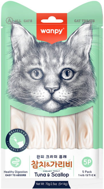 완피 크리미 참치와 가리비70g, 1개, 70g, 참치 + 가리비 혼합맛