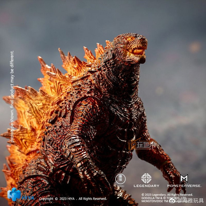 HIYA 고질라 VS 콩 버닝 고질라 히야토이즈 액션 관절 피규어