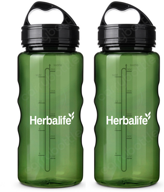 허벌라이프 물통 2P, 그린, 600ml, 2개