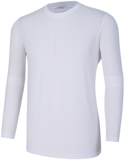 [투엘라] 남성 냉감 라운드 긴팔 티셔츠_메쉬 스판 듀얼쿨링