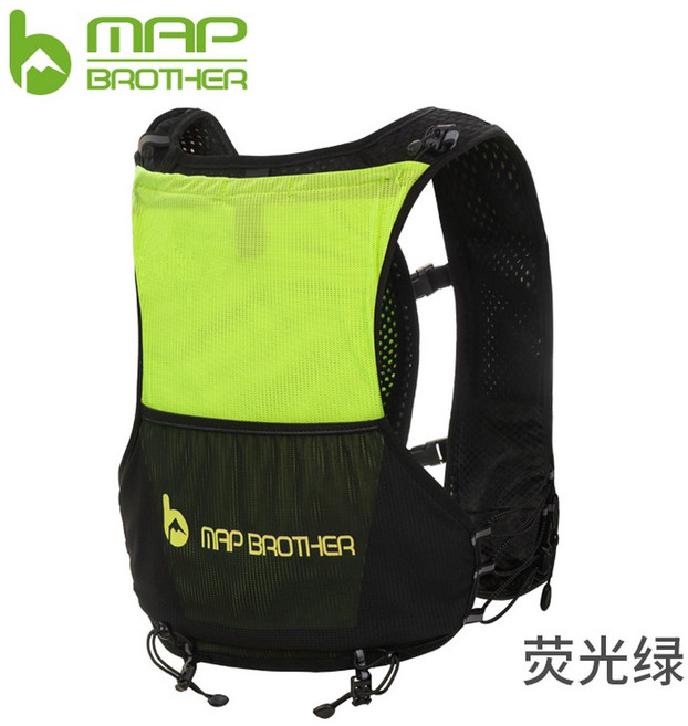 인스팅트 TI 배낭 조끼 B108 그린 가벼운 산악용 하이킹 5L, 네온그린, 20리터 이하, 형광 녹색