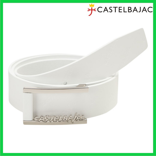 까스텔바작 남성 통가죽 로고 버클 벨트WH_BGCMGT202 NC유성점, 화이트