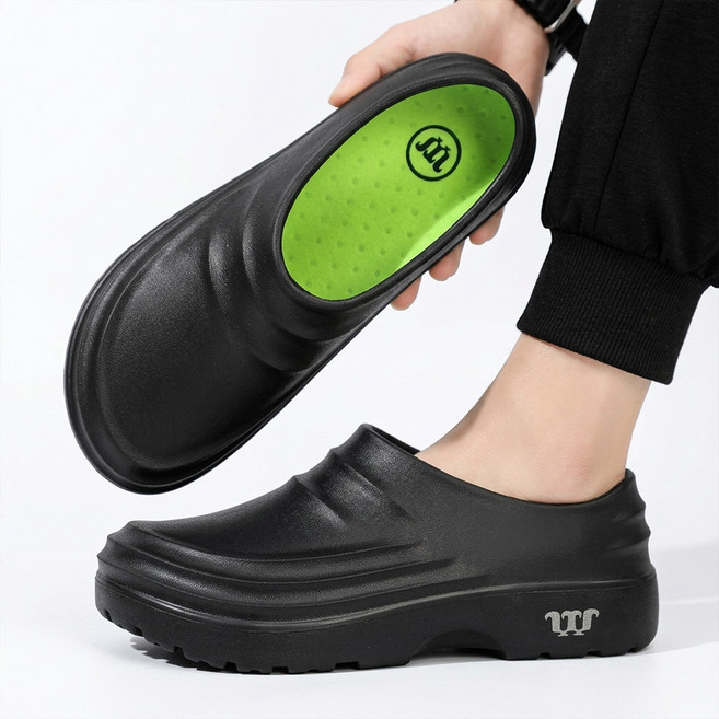 리바앤코 주방안전화 조리화 논슬립 방수 다용도 키높이 초경량 남여공용