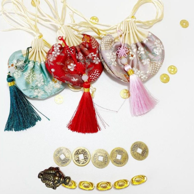 돈을 불러오는 두꺼비 엽전 복주머니, 민트 두꺼비복주머니