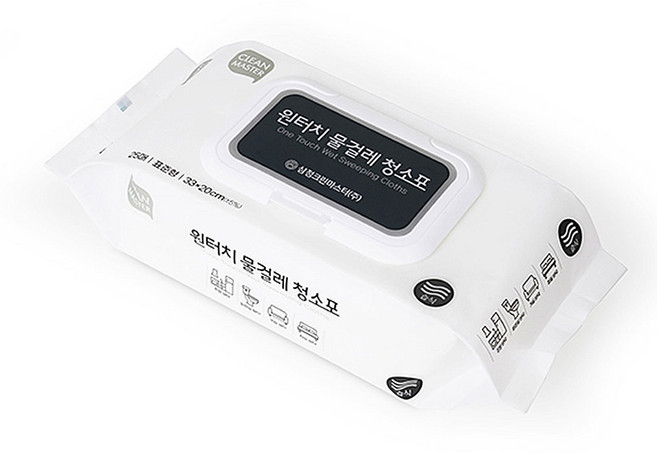 원터치 물걸레 청소포 물걸레 리필용 25매 1개