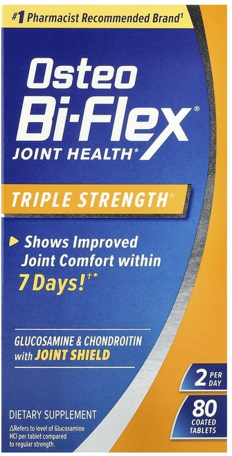 몸관리하세요 겨울입니다 Osteo Bi-Flex 관절 건강 3배 강도 코팅 정제 80정 특별관리진행, OsteoBiFlex관절건강3배강도코팅정제80정, 1개 - 쿠팡