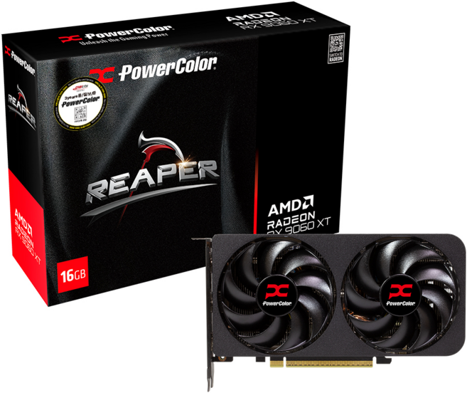 PowerColor 라데온 RX 9060 XT Reaper OC D6 16GB 대원씨티에스, RX9060XT 16G-A