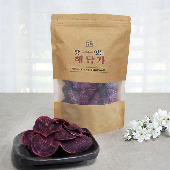 해담가 자색고구마칩 야채칩 동결건조 선물 영양 간식 답례품, 1개, 150g