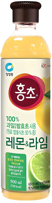 홍초 레몬&라임 음용식초, 900ml, 1개