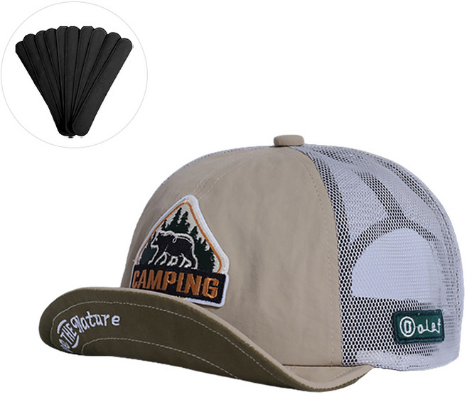 벨오라 캠프 플렉스 메쉬 패션 모자 통기성 캠핑 등산 숏캡 (모자 오염방지패드 지급)