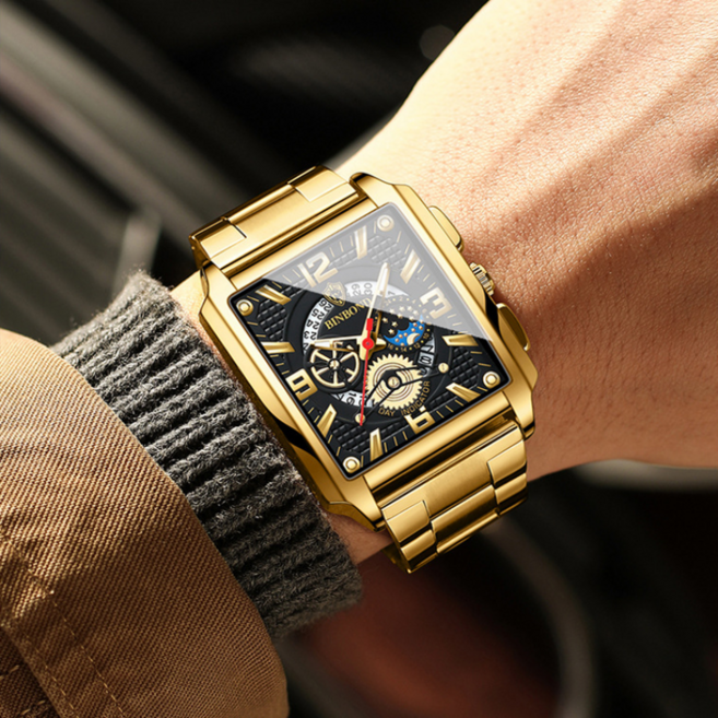 셀루앙드 쿼츠 스퀘어 남자 패션 매탈 손목시계