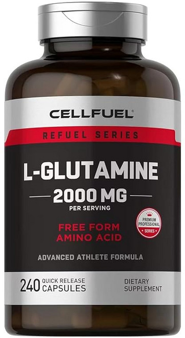 고순도 글루타민 2000mg 1병에 120000mg 240알 60회분 캡슐 미국제 식품 분석 성적서 있음 CELLFUEL from NY., 240정, 1개