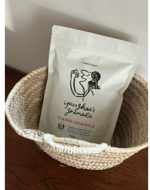 [영히의그래놀라] 당을 줄인 그래놀라 파우치, 550g, 1개