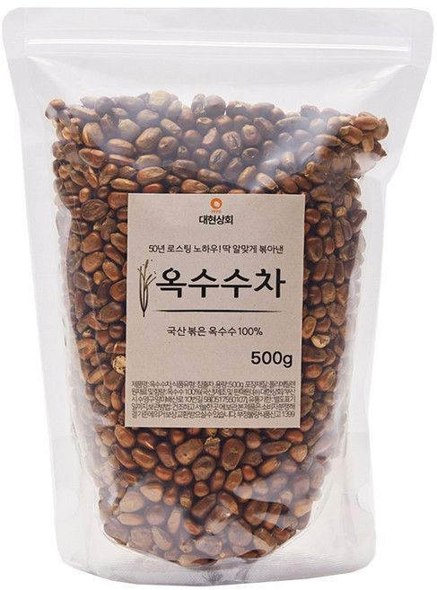 50년전통대현상회 국산 볶은 옥수수차, 500g, 1개