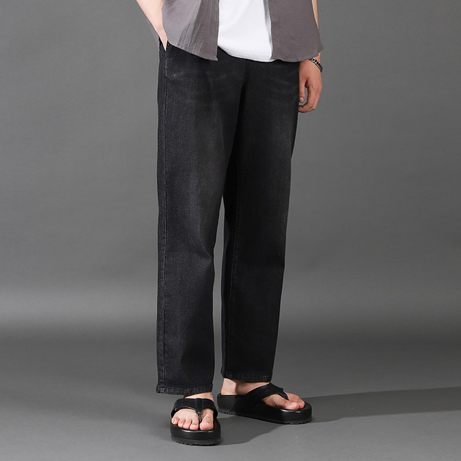 후앙스 와이드 씬 밴딩 데님 팬츠 GZCP-5168