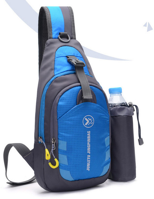 크로스가방 레져 다용도 체스트 크로스 가방 스포츠 여행 자전거가방, 파랑, 1개