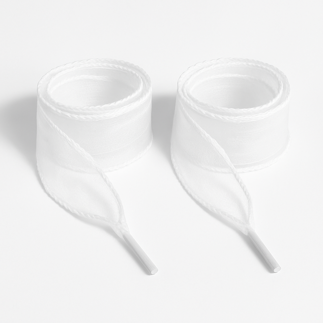 레이스 쉬폰 리본 운동화 끈 신꾸 신발꾸미기 슈즈참 슈참 오간자