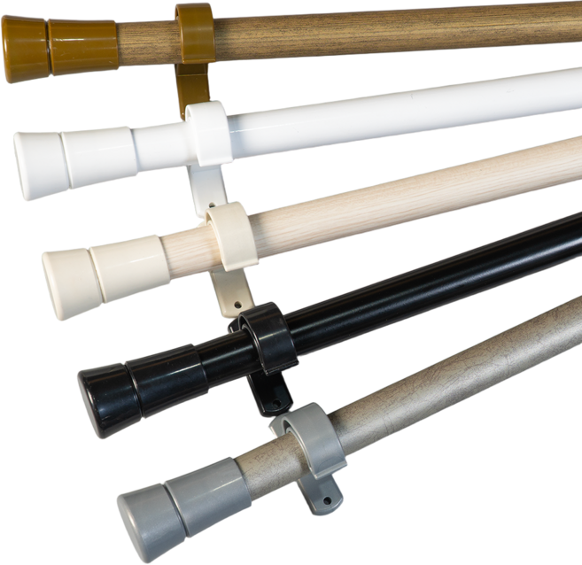 모던뷰 25mm 심플 거실 창문 길이조절 커튼봉 커텐봉 세트, [화이트]