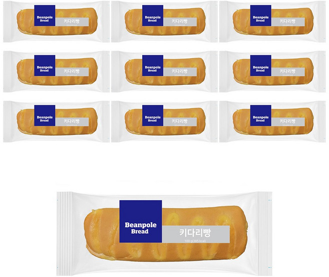 키다리빵, 100g, 10개