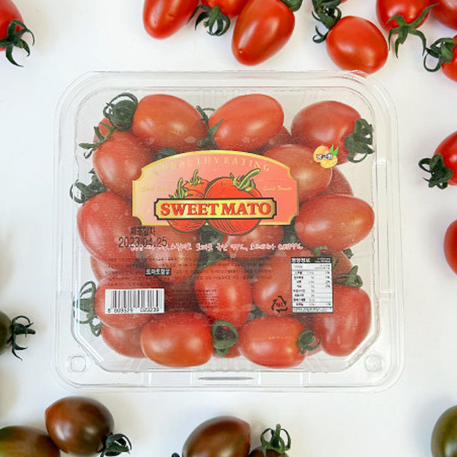 부여 스테비아 방울토마토 스윗마토 단마토 망고 스테비아토마토 단토마토 망고방울토마토, 레드, 500g, 1개, 500g 레드