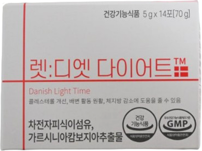 렛디엣 덴마크산 차전자피식이섬유 가르시니아 14포, 2개, 14회분
