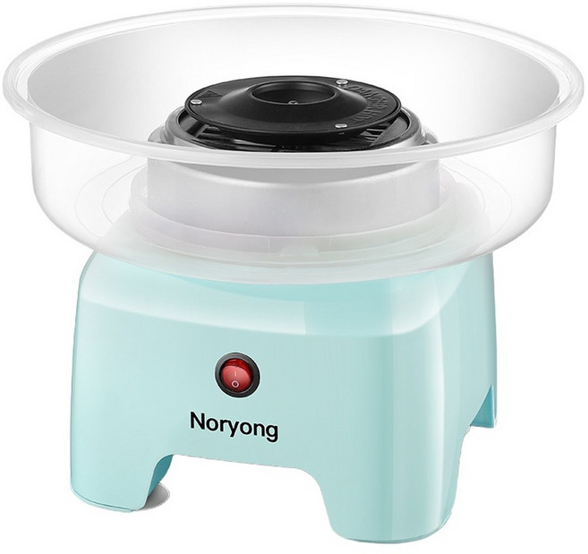 Noryong 迷你棉花糖機 家用自動拉絲兒童DIY玩具, 淺藍色, 1個