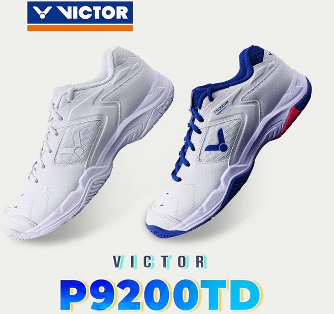 빅터 P9200TD 화이트 배드민턴화 선수용 입문용 경량