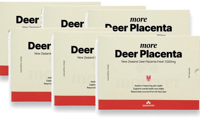 뉴질랜드 모어에버 모어 디어 플라센타, 6개, 60정