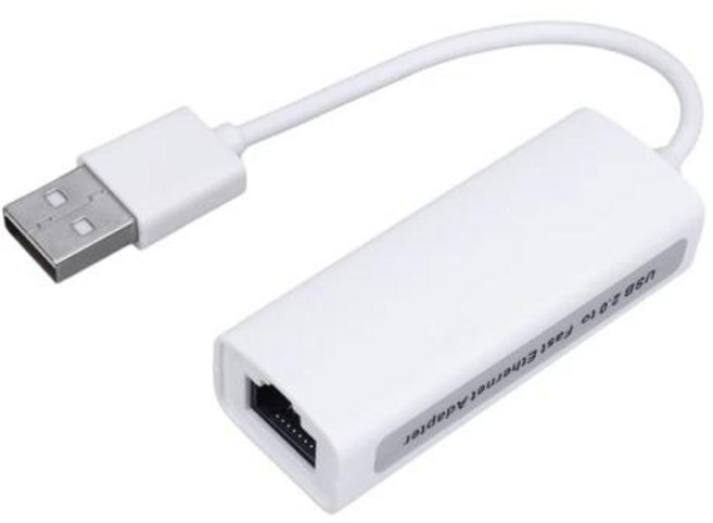 노트북 PC 컴퓨터용 USB 이더넷 어댑터 100Mbps 네트워크 카드 USB A-RJ45 랜 인터넷 케이블 닌텐도 스위치 Wii U, 1) WHITE, 1개