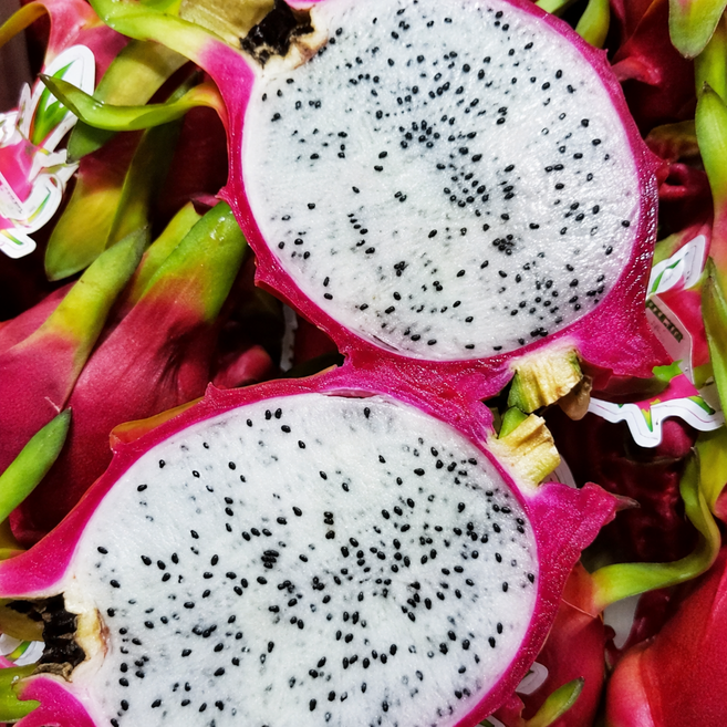흰용과 White Dragon Fruit Thanh Long Trang 베트남열대과일 신선과일, 1박스, 2.5kg내외
