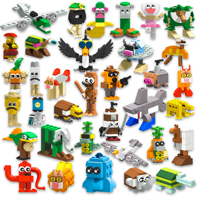 이탈리안 브레인롯 Italian brainrot 캐릭터 미니 블록 35종 B0721, 35개