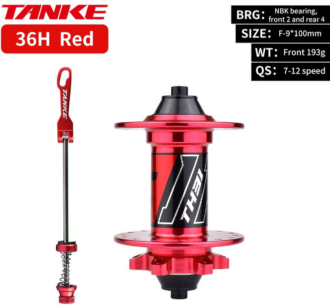 TANKE-120 클릭 MTB 허브 8 9 10 11 12 단 산악 자전거 디스크 브레이크 32 홀 36 홀 6 NBK 베어링 드, 1개