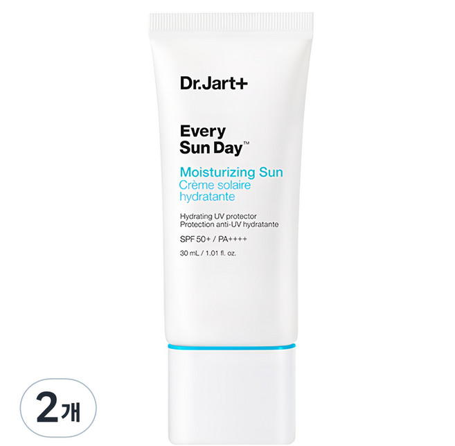 닥터자르트 에브리 선 데이 모이스처라이징 선크림 SPF50+ PA++++, 30ml, 2개