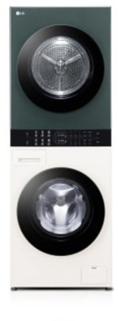 LG전자 세탁건조기 13kg+10kg 베이지그린 트롬 오브제컬렉션 워시타워 컴팩트 W1310EGN, 단품