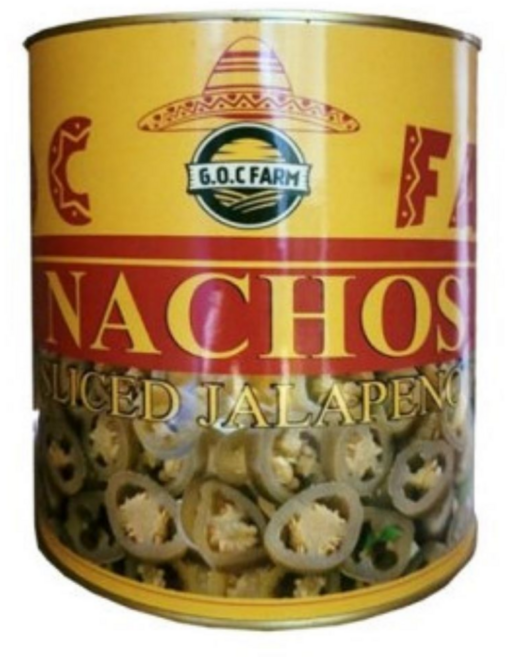 지오씨팜 나쵸 슬라이스 할라피뇨페퍼스, 3kg, 6개