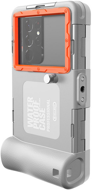 하푼 핸드폰 수중촬영 잠수 스노클링, 그레이-오렌지, 1개