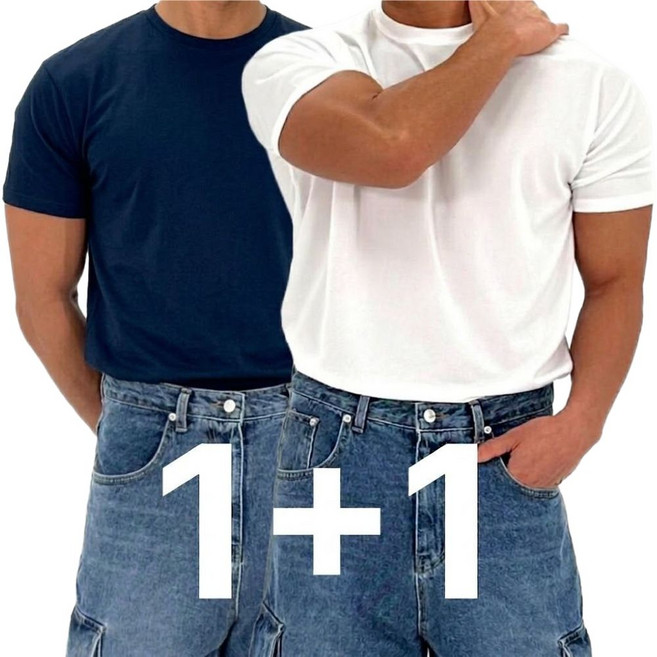 2장묶음 목늘어남없는 남자 머슬핏 헬스 반팔 티셔츠