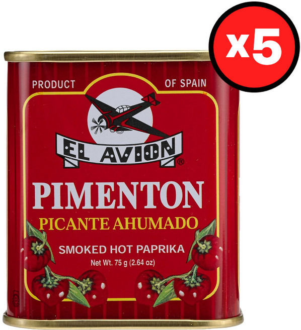 El Avion 엘아비온 훈제 핫 파프리카 가루 75gX5