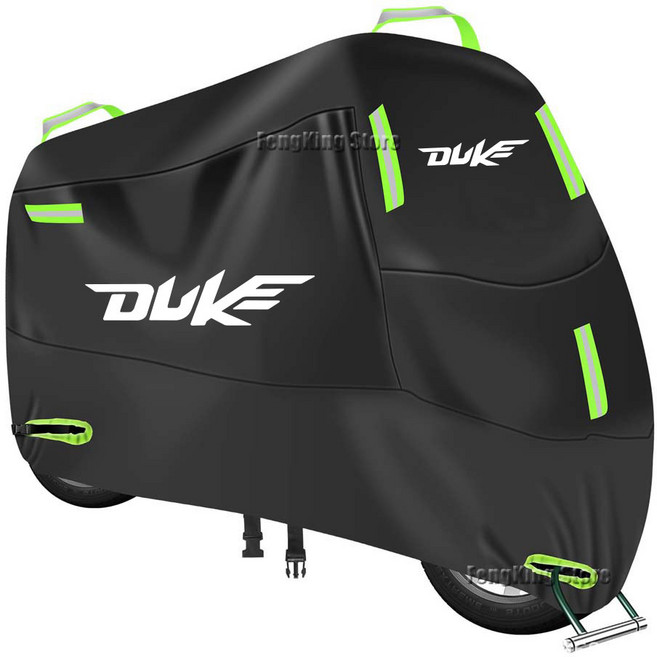 듀크 125 200 390 790 990 1190 1090 오토바이 커버 방수 야외 스쿠터 UV 보호대 레인, XL for 190cm, black