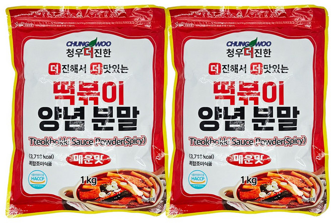 떡볶이양념분말(매운맛) 1KG/청우-, 1kg, 2개