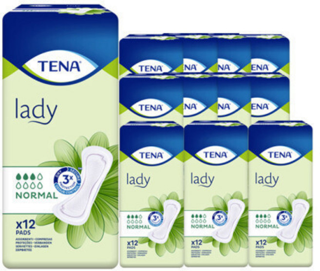 테나 레이디 노말 12매 12팩 요실금패드, 12박스, 12매입