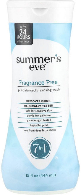 Summer's Eve 5가지를 1개에 담은 클렌징 워시 무향 15fl oz(444ml), SummersEve5가지를1개에담은클렌징워시무향15fl, 1개, 444ml
