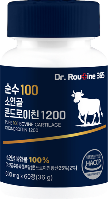 닥터루틴365 순수100 소연골 콘드로이친 1200, 1개, 60정