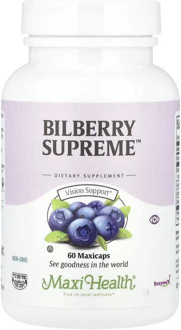 새해 첫좋은선물 Maxi Health Bilberry Supreme™ 맥시캡 60정 제대로 할인합니다, MaxiHealthBilberrySupreme맥시캡슐6, 1개 - 쿠팡