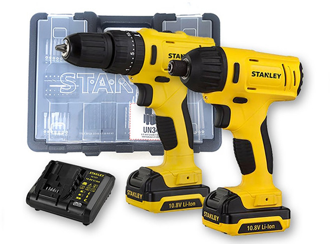 스탠리 SCHI12S2KA 콤보세트 10.8V 악세사리100PCS, 1개