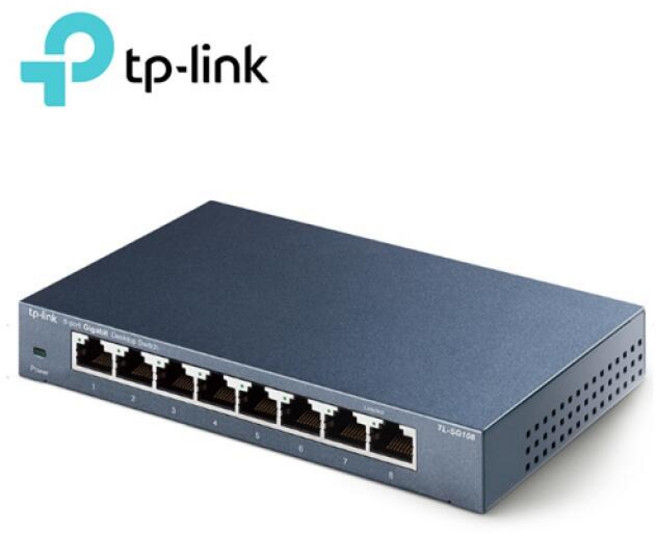 TP-Link TL-SG108 8埠 Gigabit 網路交換器, 1個