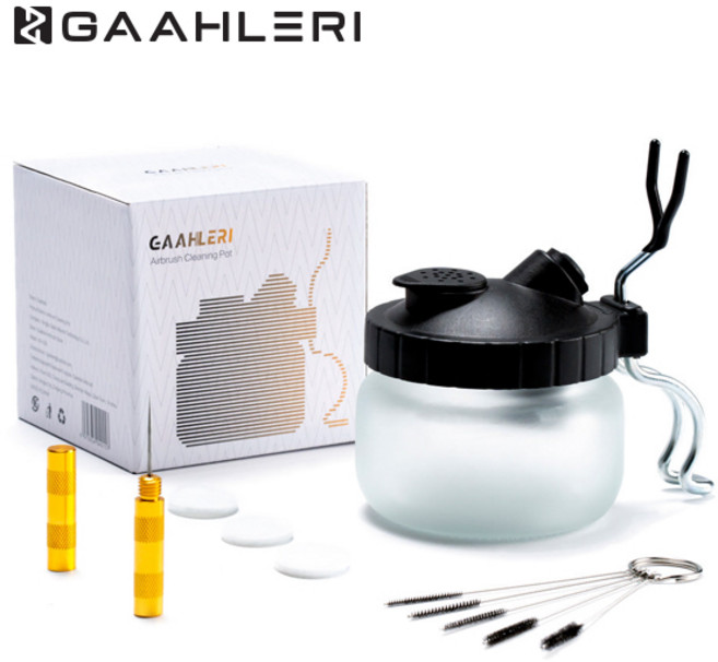 GAAHLERI 갤러리 에어브러쉬 클리닝 킷 (클리닝팟 노즐클리너 청소브러쉬), 1개