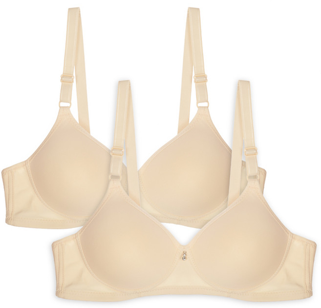 엘라운지 베이직 몰드 노와이어 브라 2매세트