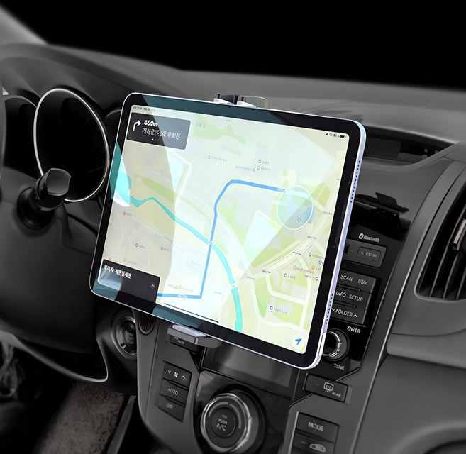 코시 태블릿PC 겸용 CD 슬롯 핸드폰 거치대, 1개, 블랙