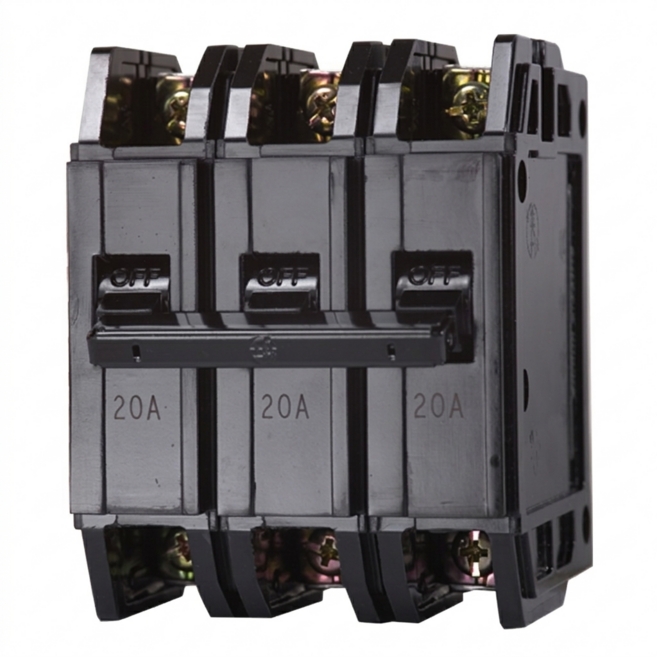 【士林電機】無熔線斷路器 BH 3P 10A 15A 20A 30A 40A 50A (220V 5KA), 黑, 1個, 1吋